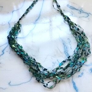 Vintage Handmade Crochet Necklace